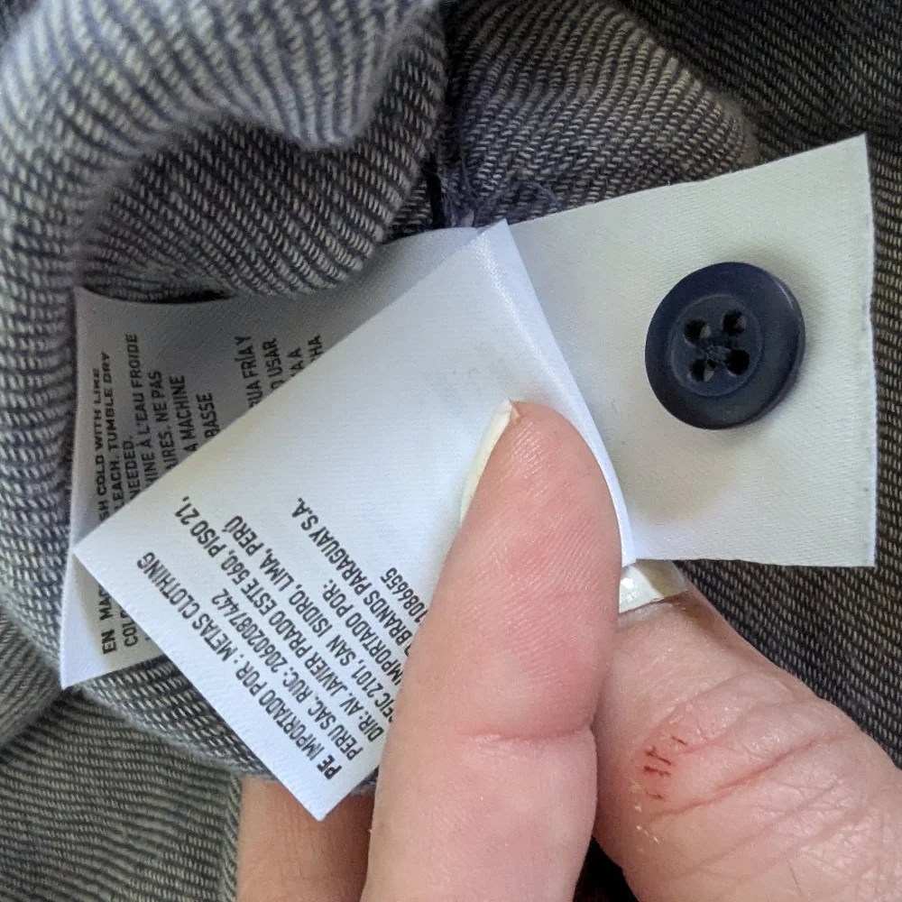 AE Super Soft Flannel Shirt Men's XL American Eagle Blue Plaid Button Up Comfy C - Picture 4 of 8